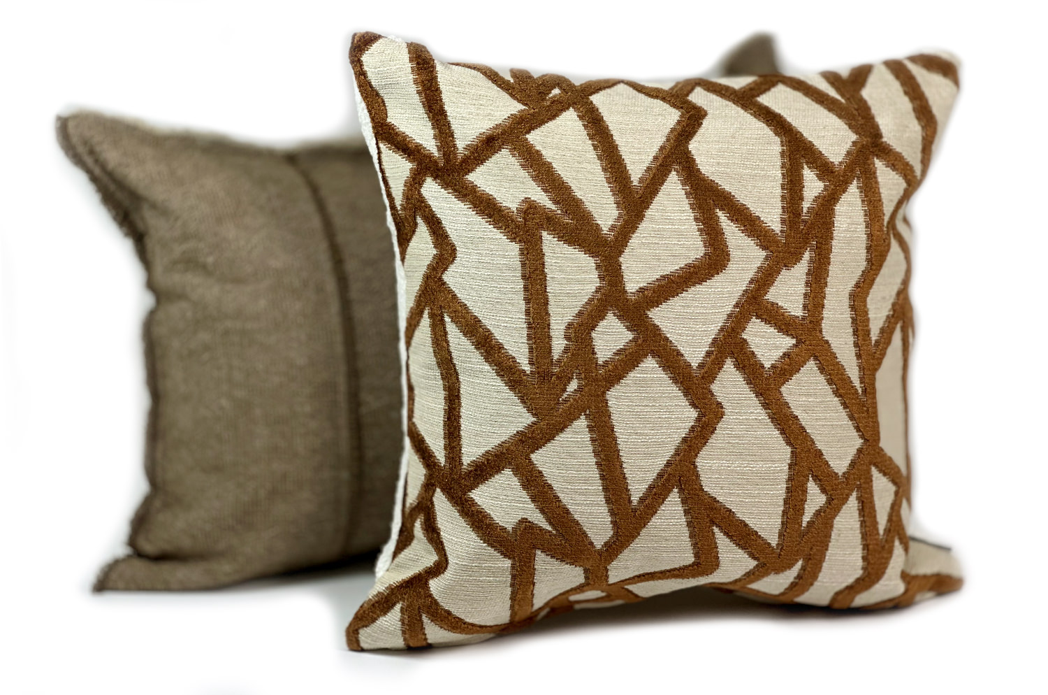 The BLUES ブルース フレンチジャガードベルベット×ブークレ クッションカバー 45×45cm