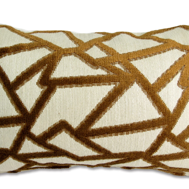 The BLUES ブルース フレンチジャガードベルベット×ブークレ クッション 45×30cm 中材付