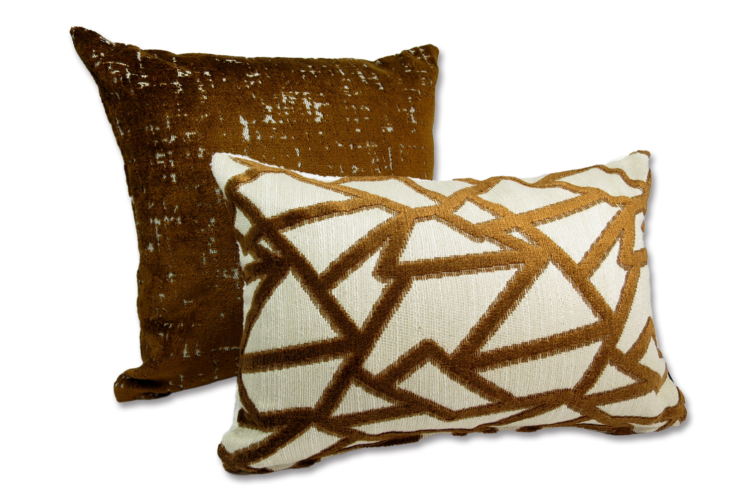 The BLUES ブルース フレンチジャガードベルベット×ブークレ クッション 45×30cm 中材付