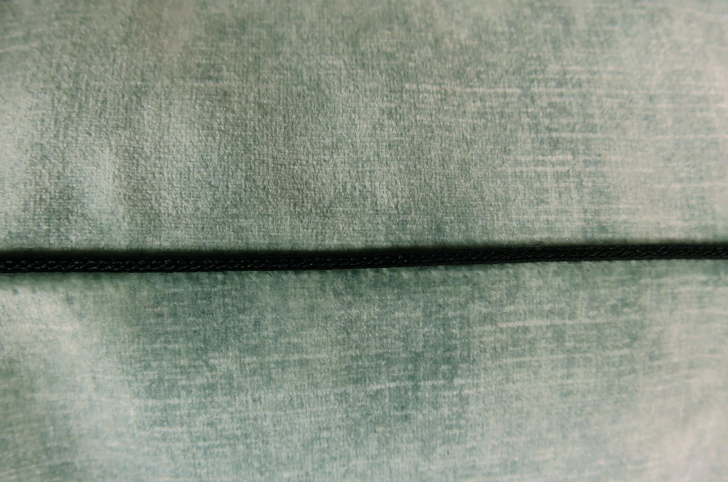 ニット・ベルベット クッションカバー (アクアグリーン) 40×40cm