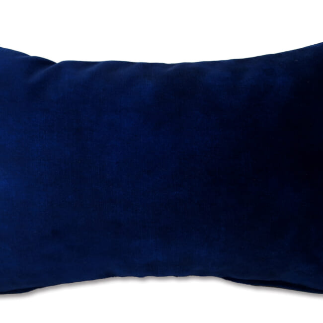 The CASAMANCE カサマンス ニット・ベルベット クッション(ネイビー) 45×30cm 中材付