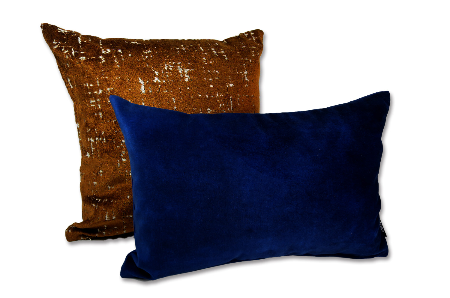 The CASAMANCE カサマンス ニット・ベルベット クッション(ネイビー) 45×30cm 中材付