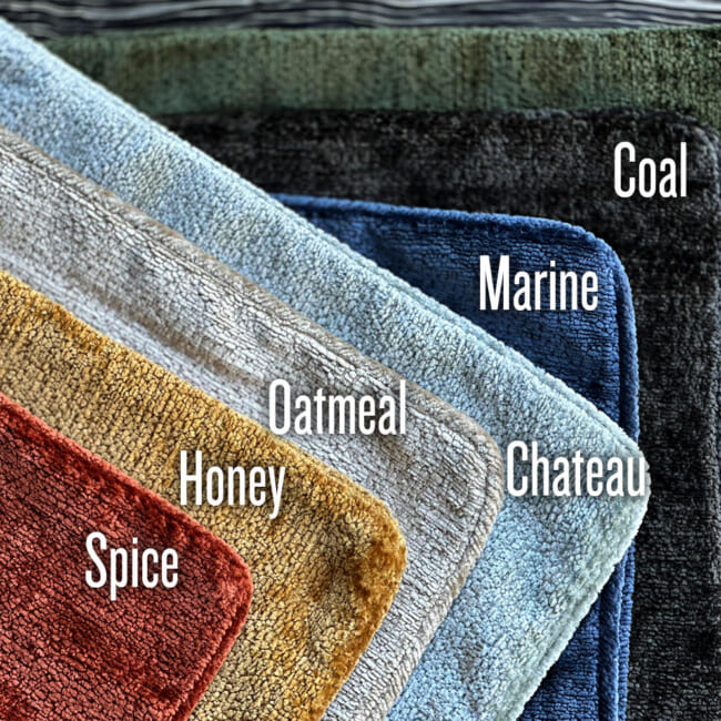 The Noble ソフトグロウベルベット パイピング付クッションカバー 50×50cm