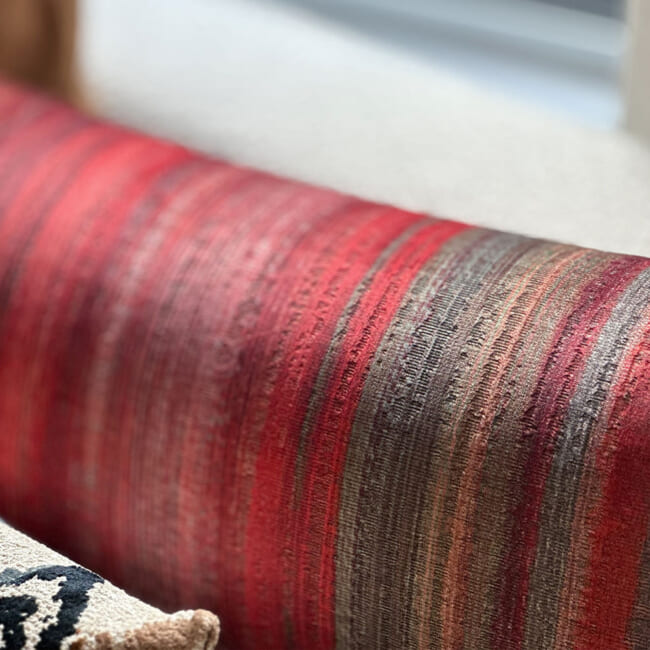 The Marrakech Sunset マラケシュ サンセット スペイン製 滑らかエコスエード クッション 65×34cm 中材付