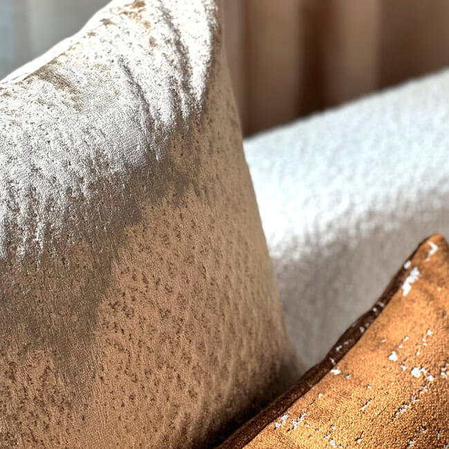 The Gilda ジルダ ベルベット クッションカバー (デューン) 45×45cm