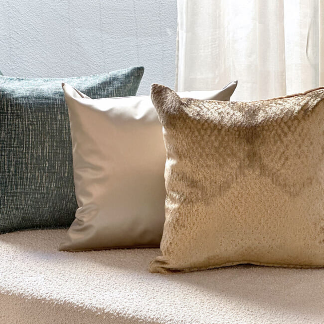 The Gilda ジルダ ベルベット クッションカバー (デューン) 45×45cm