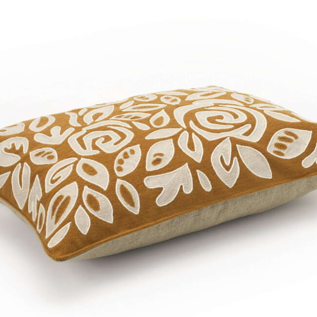 【海外取寄品】ELITIS(エリティス) Aimee クッション(Ocre) 55x40cm 中材付