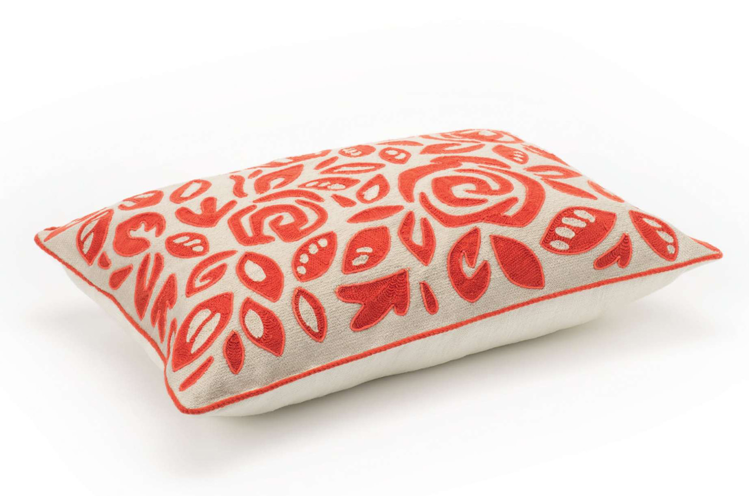 【海外取寄品】ELITIS(エリティス) Aimee クッション(Hibiscus) 55x40cm 中材付