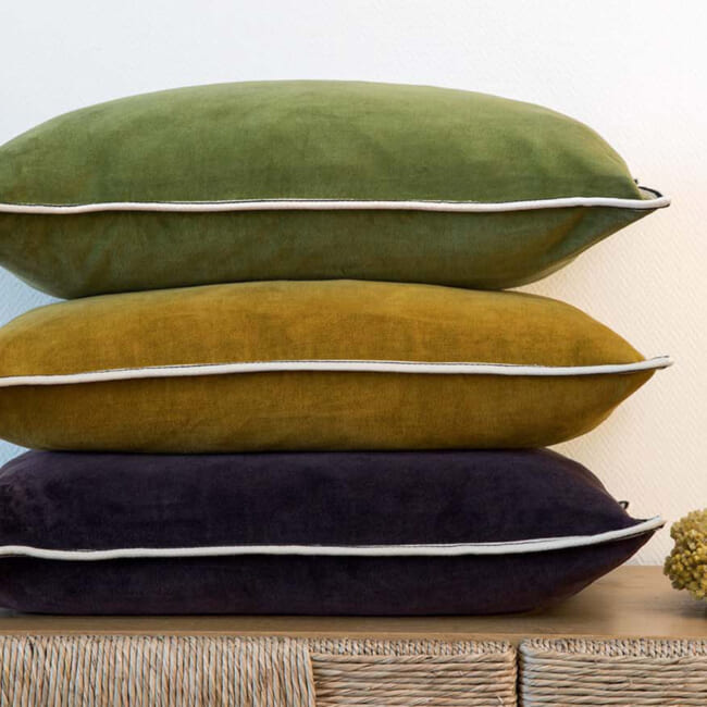 【海外取寄品】ELITIS(エリティス) Aristote クッション(Doré) 55x40cm 中材付