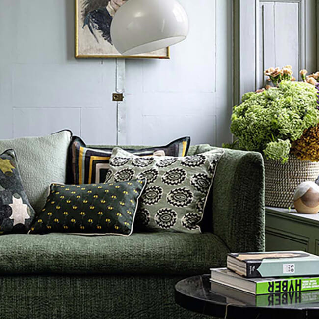 【海外取寄品】ELITIS(エリティス) Atelier クッション(Obsidian) 55x40cm 中材付