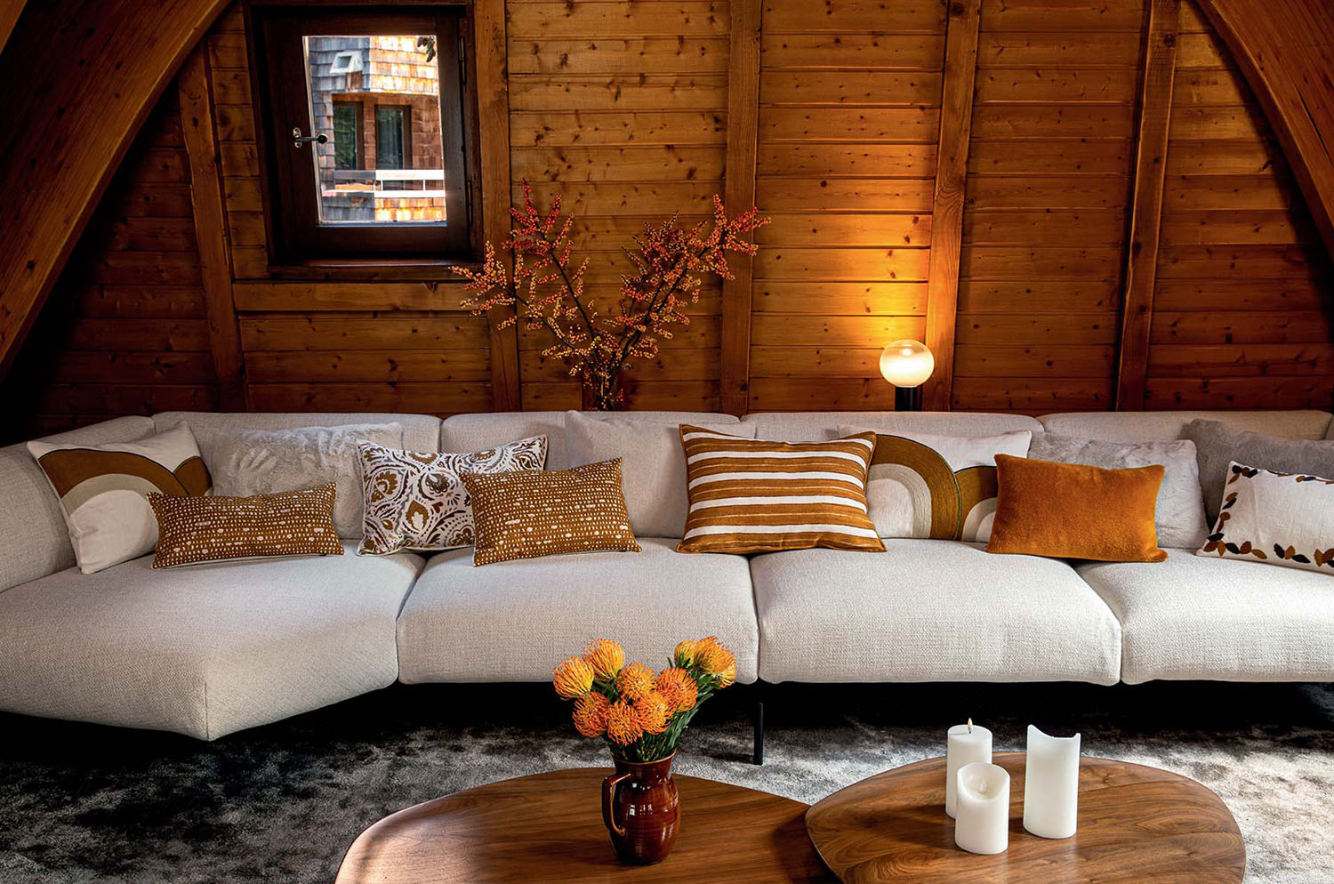 【海外取寄品】ELITIS(エリティス) Bridge クッション(Lemon) 55x40cm 中材付