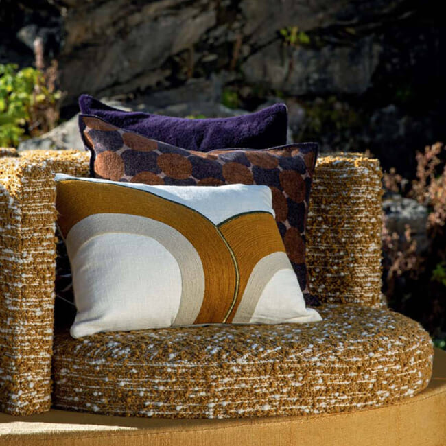 【海外取寄品】ELITIS(エリティス) Bridge クッション(Lemon) 55x40cm 中材付