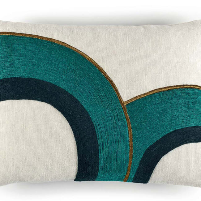 【海外取寄品】ELITIS(エリティス) Bridge クッション(Starblue) 55x40cm 中材付