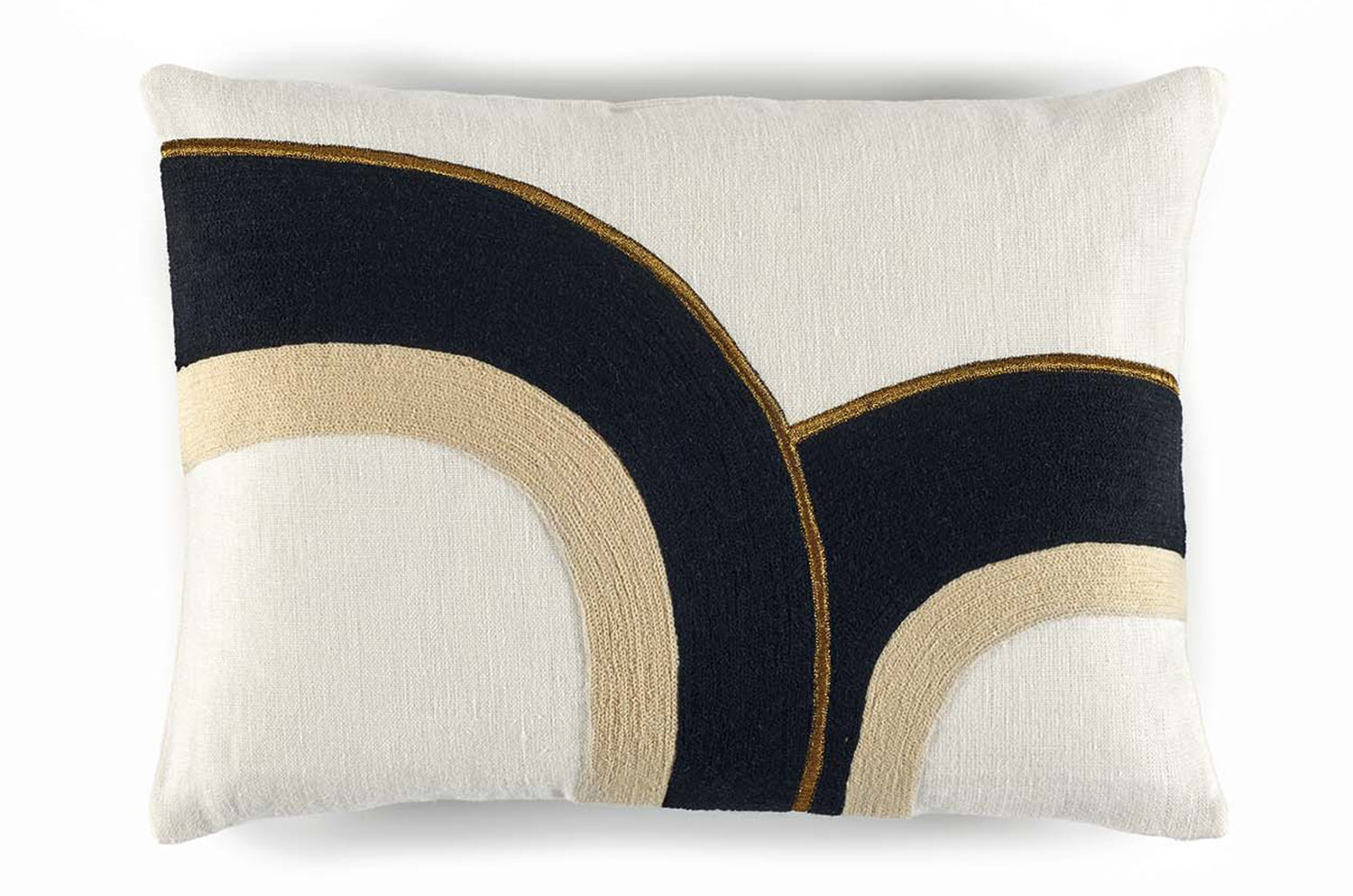 【海外取寄品】ELITIS(エリティス) Bridge クッション(Night and day) 55x40cm 中材付