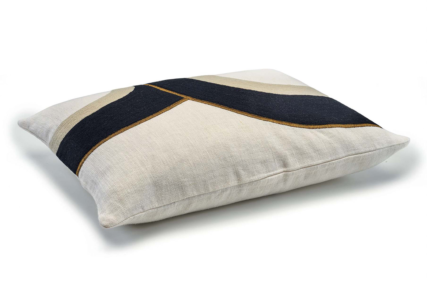 【海外取寄品】ELITIS(エリティス) Bridge クッション(Night and day) 55x40cm 中材付