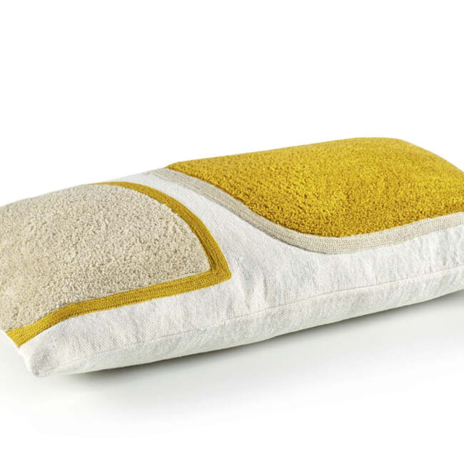 【海外取寄品】ELITIS(エリティス) Broceliande クッション(Lemon) 50x25cm 中材付