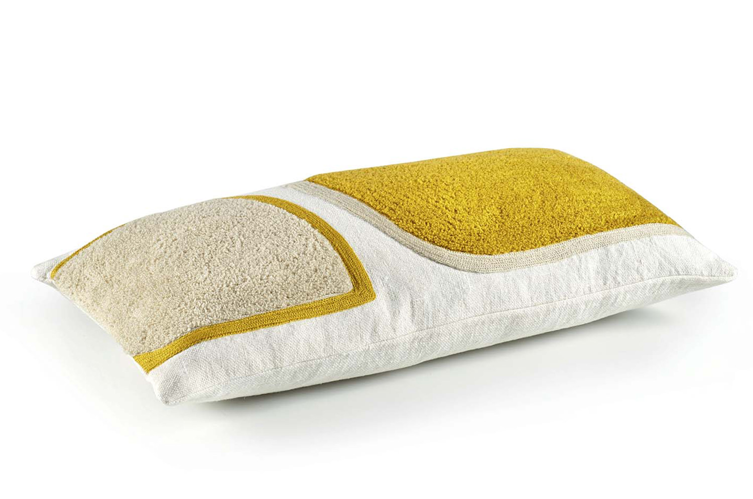 【海外取寄品】ELITIS(エリティス) Broceliande クッション(Lemon) 50x25cm 中材付