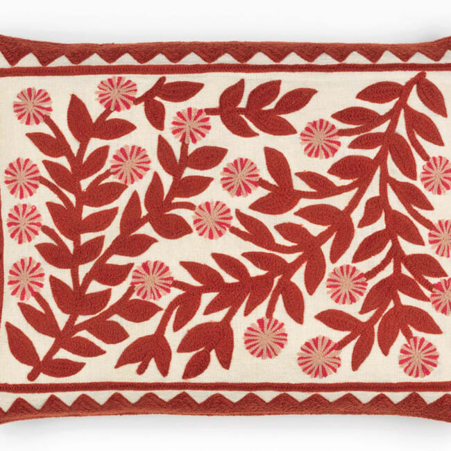 【海外取寄品】ELITIS(エリティス) Canopee クッション(Grenadine) 55x40cm 中材付