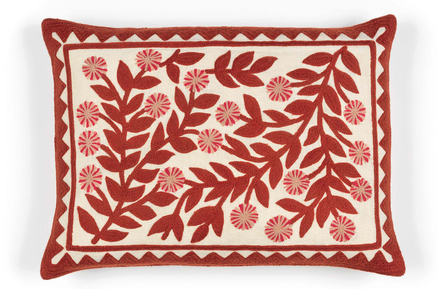 【海外取寄品】ELITIS(エリティス) Canopee クッション(Grenadine) 55x40cm 中材付