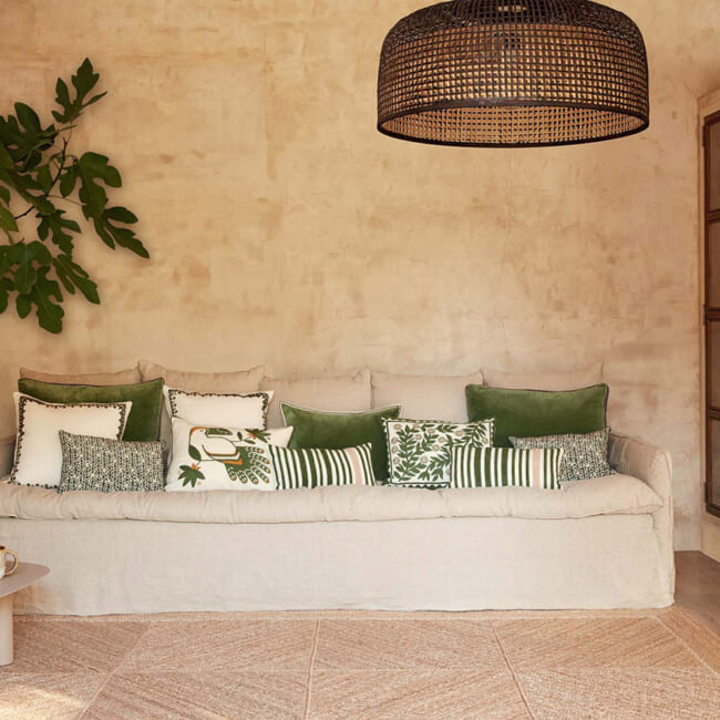 【海外取寄品】ELITIS(エリティス) Canopee クッション(Figuier) 55x40cm 中材付(copy)