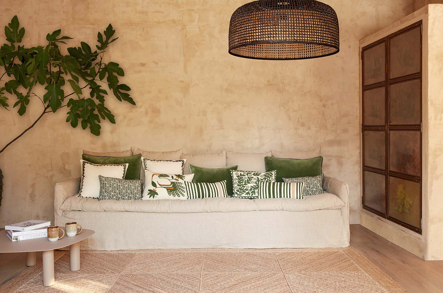 【海外取寄品】ELITIS(エリティス) Canopee クッション(Figuier) 55x40cm 中材付(copy)