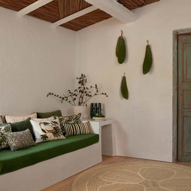 【海外取寄品】ELITIS(エリティス) Canopee クッション(Figuier) 55x40cm 中材付(copy)