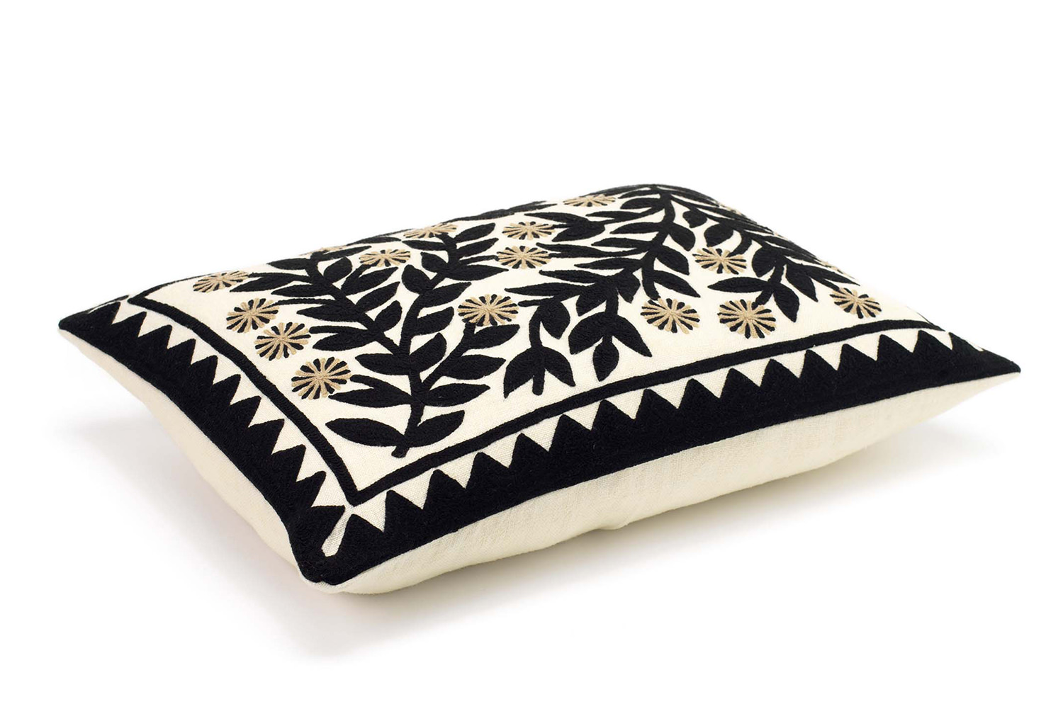 【海外取寄品】ELITIS(エリティス) Canopee クッション(Réglisse) 55x40cm 中材付