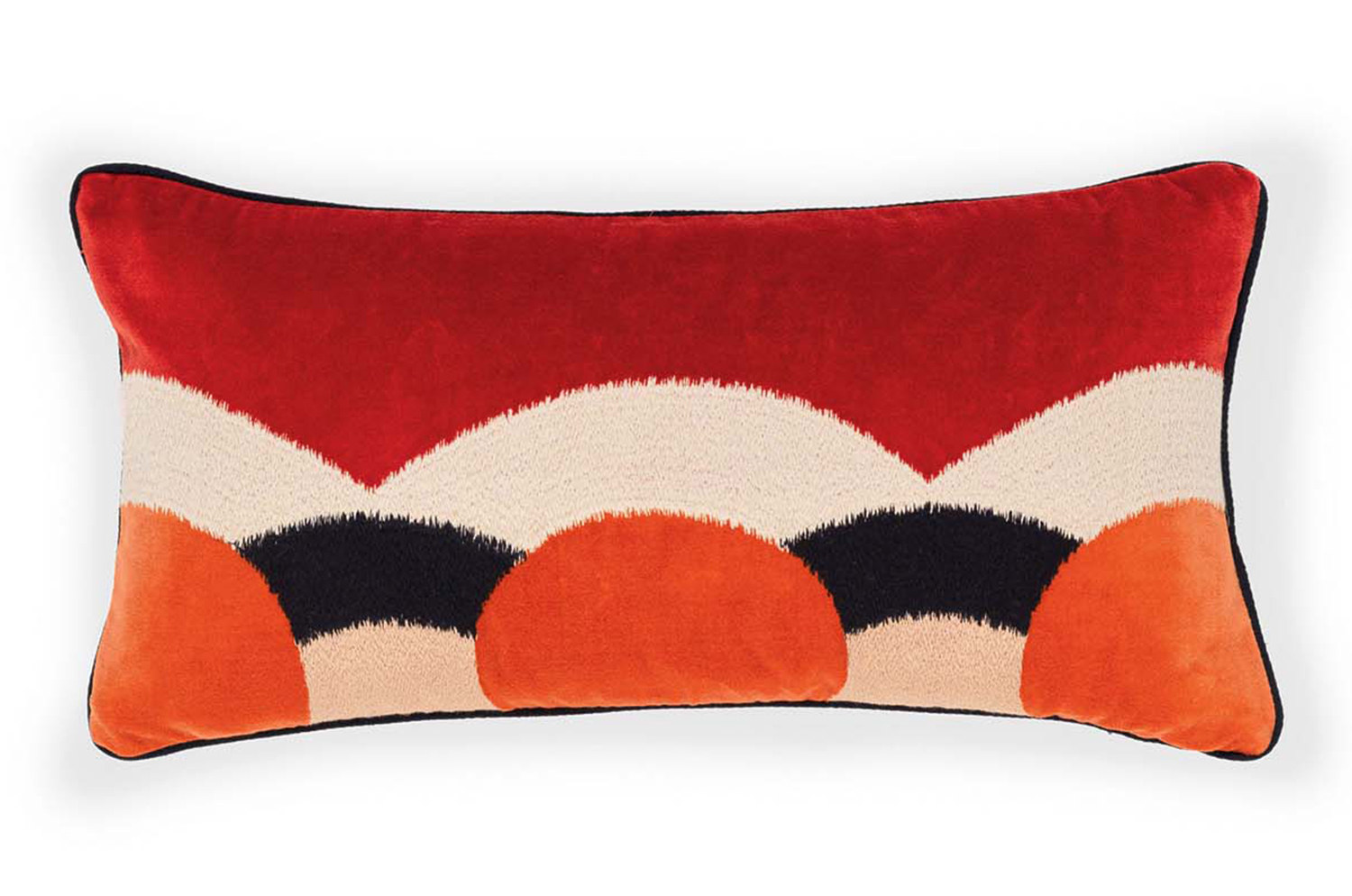 【海外取寄品】ELITIS(エリティス) Celestine クッション(Papaye) 50x25cm 中材付