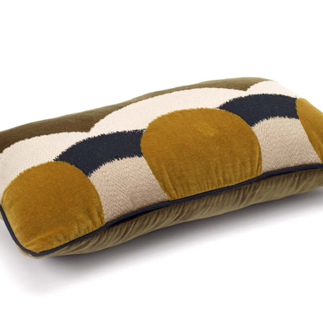 【海外取寄品】ELITIS(エリティス) Celestine クッション(Army) 50x25cm 中材付