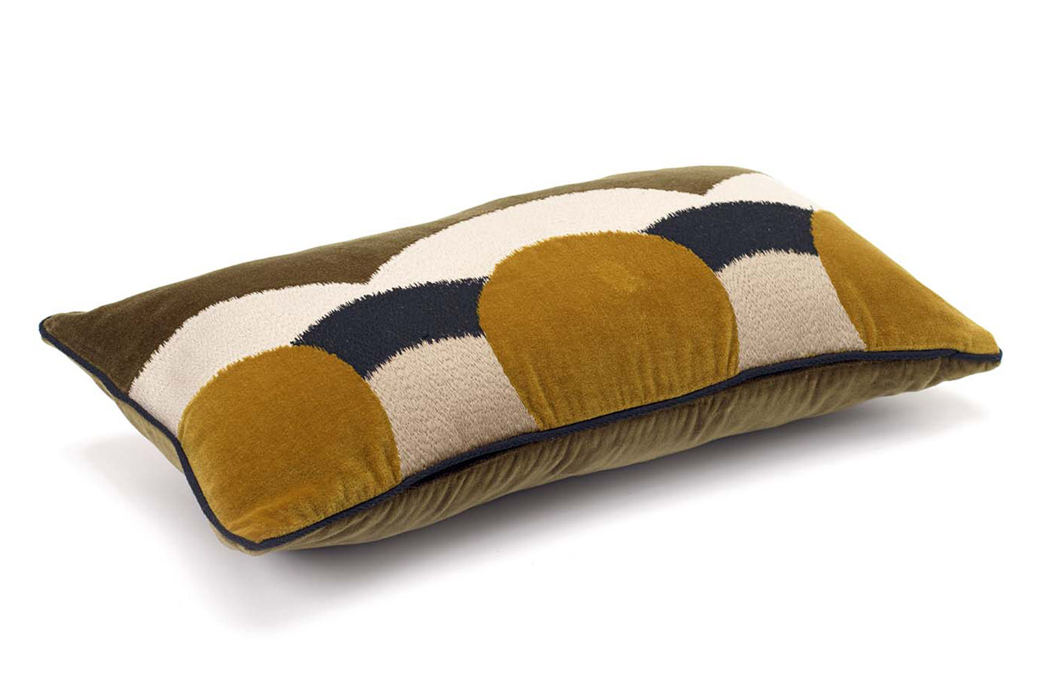 【海外取寄品】ELITIS(エリティス) Celestine クッション(Army) 50x25cm 中材付