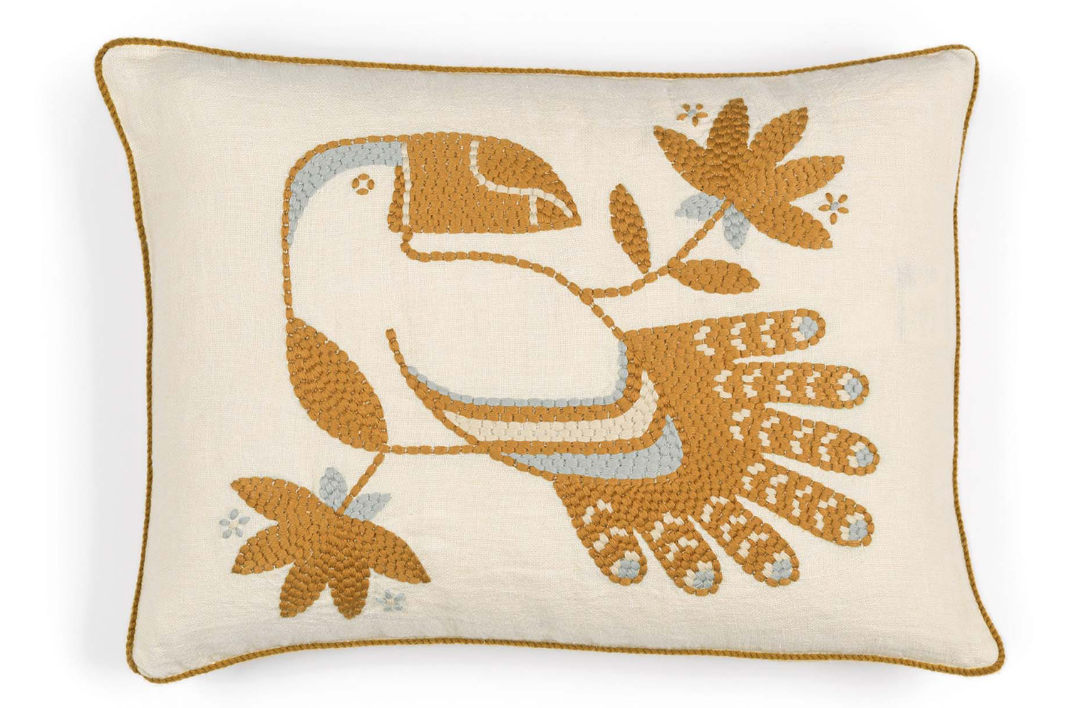 【海外取寄品】ELITIS(エリティス) Cristobal クッション(Safran) 55x40cm 中材付