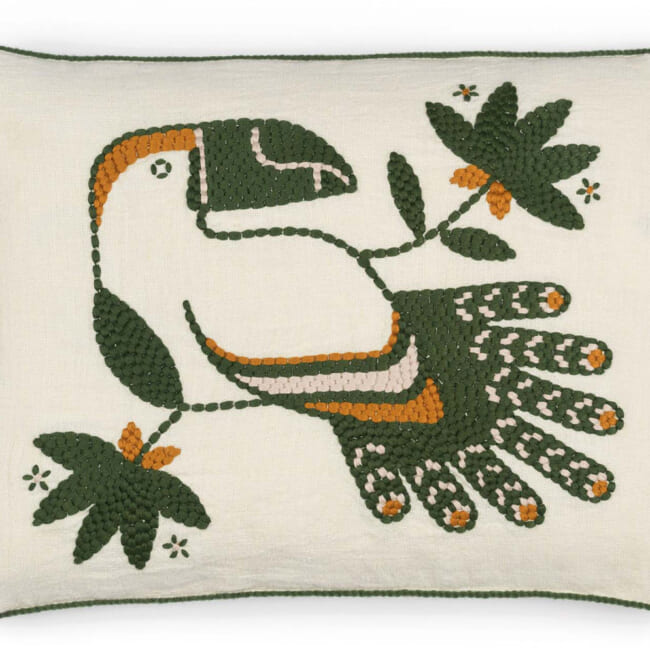 【海外取寄品】ELITIS(エリティス) Cristobal クッション(Figuier) 55x40cm 中材付