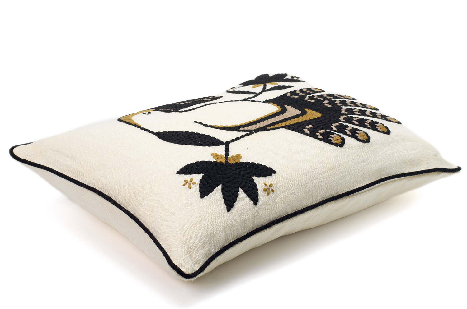 【海外取寄品】ELITIS(エリティス) Cristobal クッション(Réglisse) 55x40cm 中材付