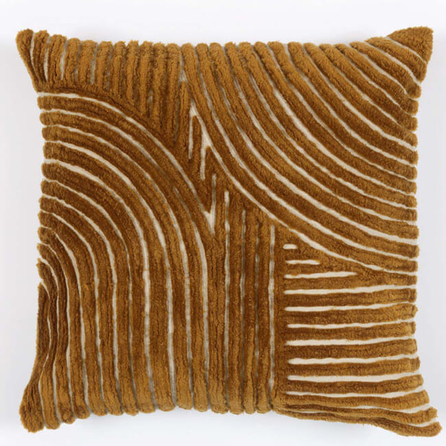 【海外取寄品】ELITIS(エリティス) Edmond クッション(Ocre) 50x50cm 中材付