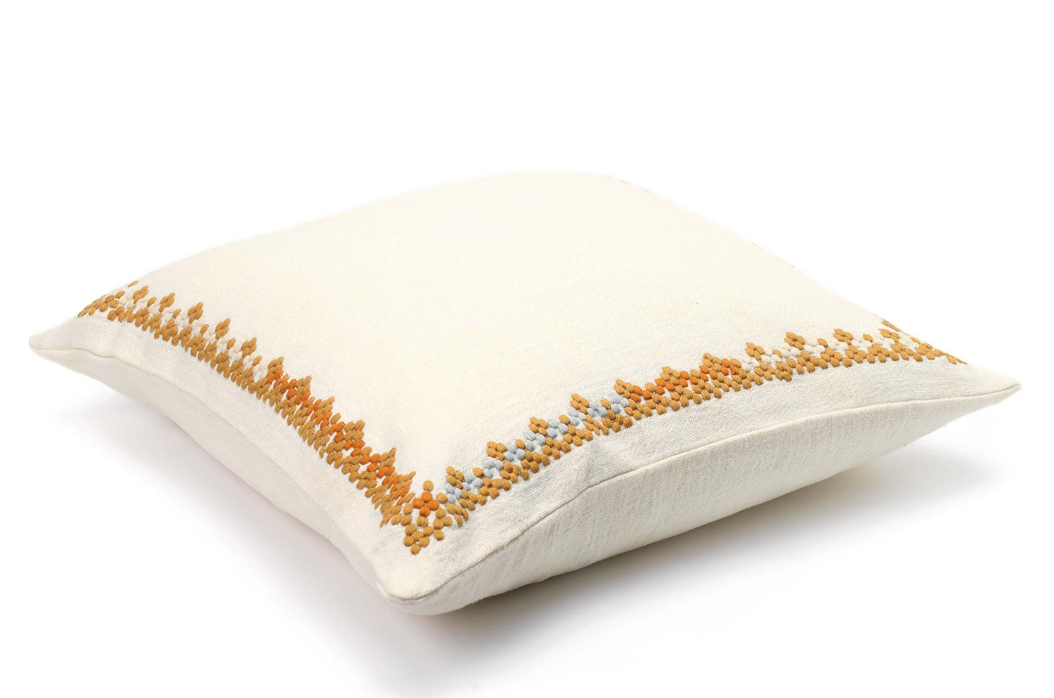 【海外取寄品】ELITIS(エリティス) Maya クッション(Safran) 50x50cm 中材付