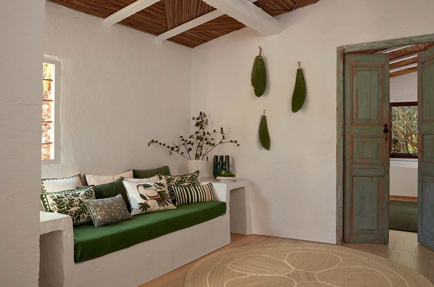 【海外取寄品】ELITIS(エリティス) Maya クッション(Figuier) 50x50cm 中材付