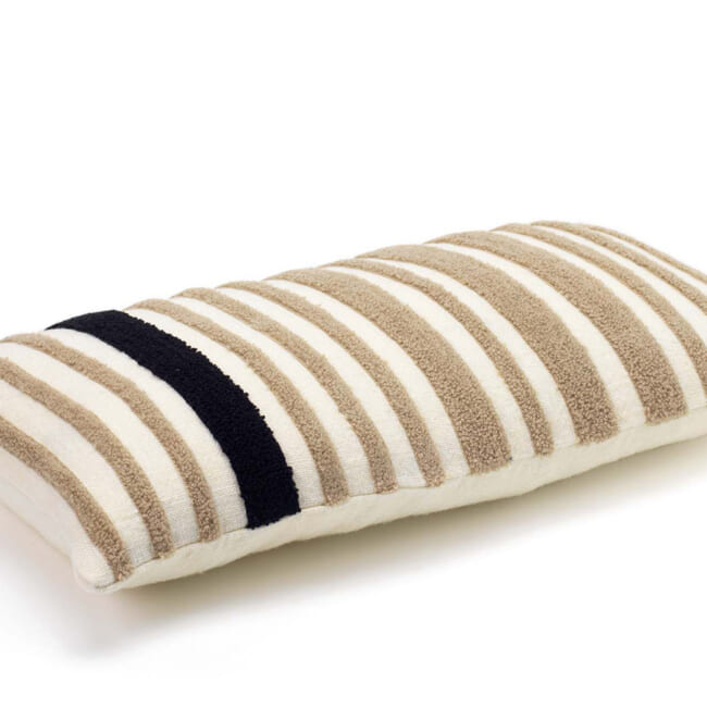 【海外取寄品】ELITIS(エリティス) Monterrey クッション(Réglisse) 50x25cm 中材付