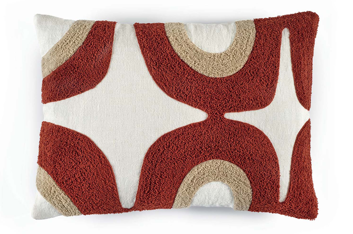 【海外取寄品】ELITIS(エリティス) Nirvana クッション(Rouge vernis) 55x40cm 中材付