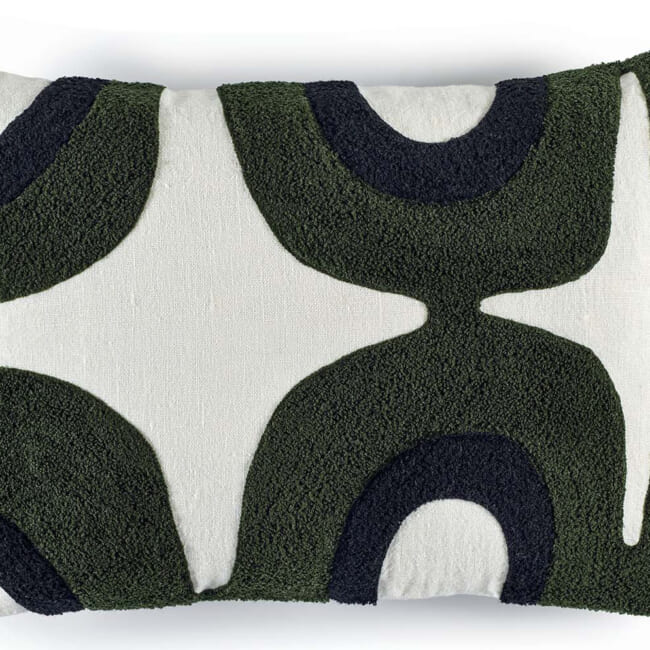 【海外取寄品】ELITIS(エリティス) Nirvana クッション(Kaki) 55x40cm 中材付