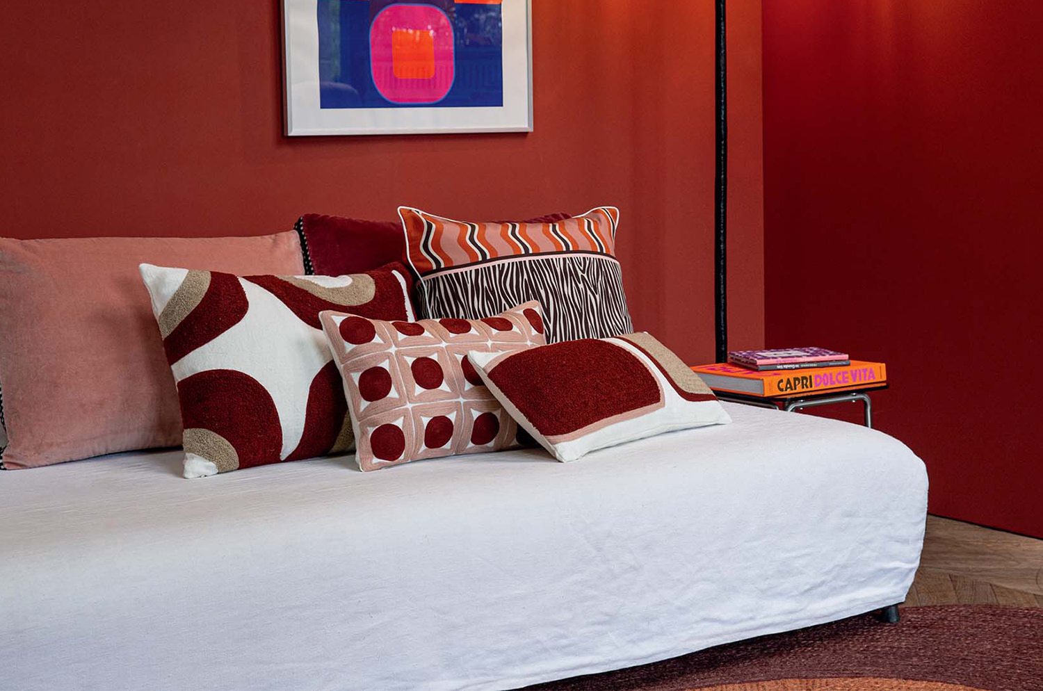 【海外取寄品】ELITIS(エリティス) Samsara クッション(Darling) 45x30cm 中材付