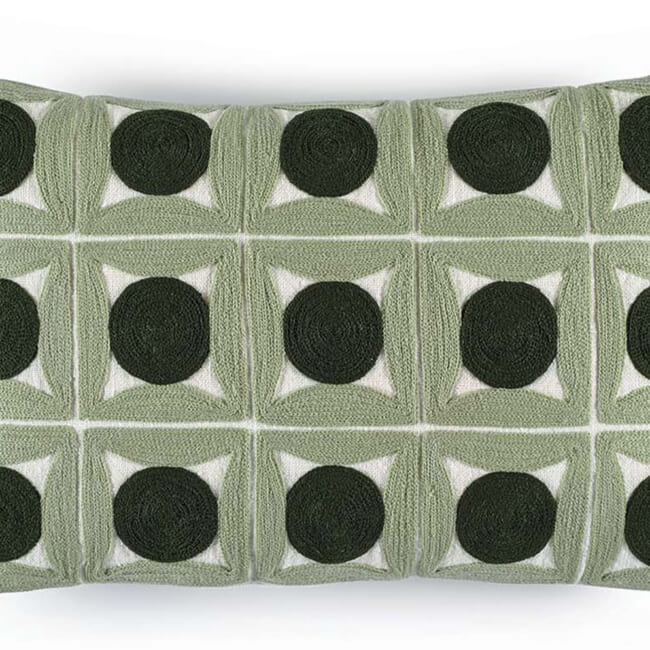 【海外取寄品】ELITIS(エリティス) Samsara クッション(Lichen) 45x30cm 中材付