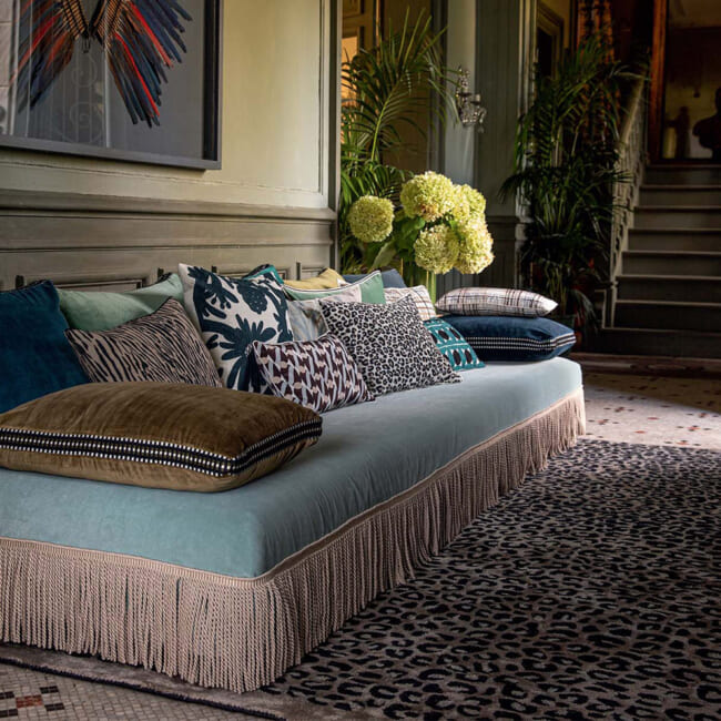 【海外取寄品】ELITIS(エリティス) Samsara クッション(Lichen) 45x30cm 中材付