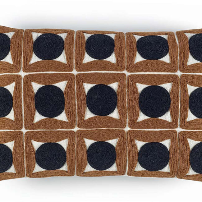 【海外取寄品】ELITIS(エリティス) Samsara クッション(Tabac) 45x30cm 中材付