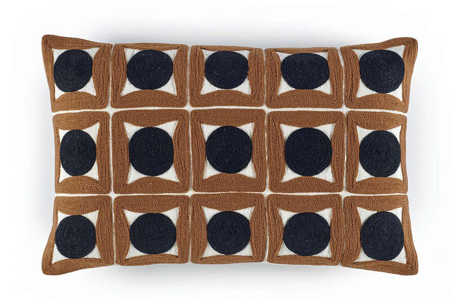 【海外取寄品】ELITIS(エリティス) Samsara クッション(Tabac) 45x30cm 中材付