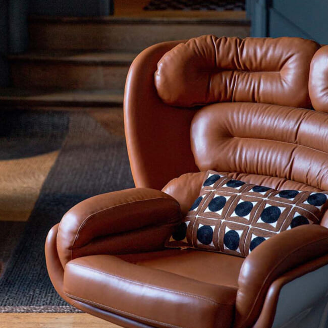 【海外取寄品】ELITIS(エリティス) Samsara クッション(Tabac) 45x30cm 中材付