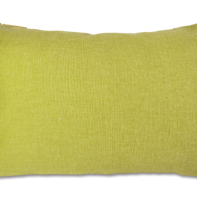 The MORRIS ウイリアムモリス レモンツリー 刺繍クッション(ライトグリーン) 50×35cm 中材付