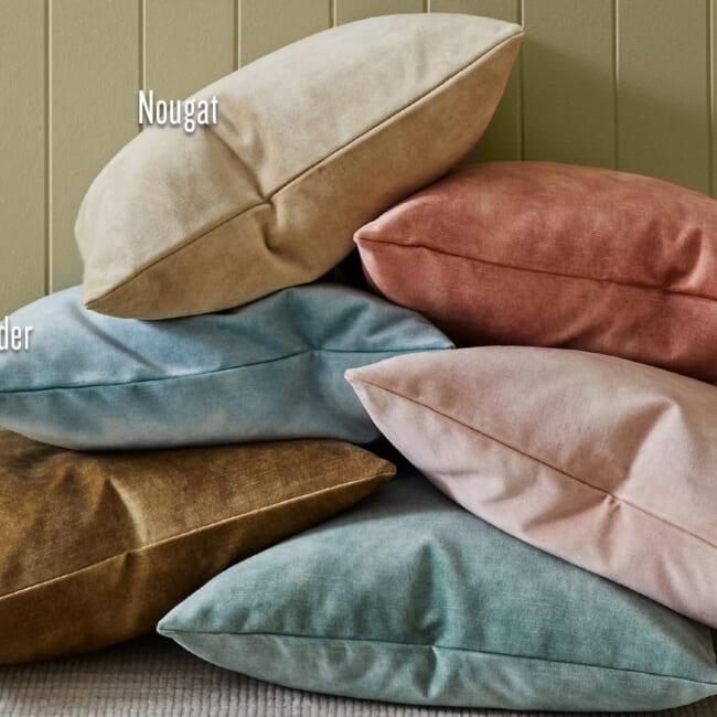 The PrintedVelvet プリントベルベット クッションカバー 50×50cm