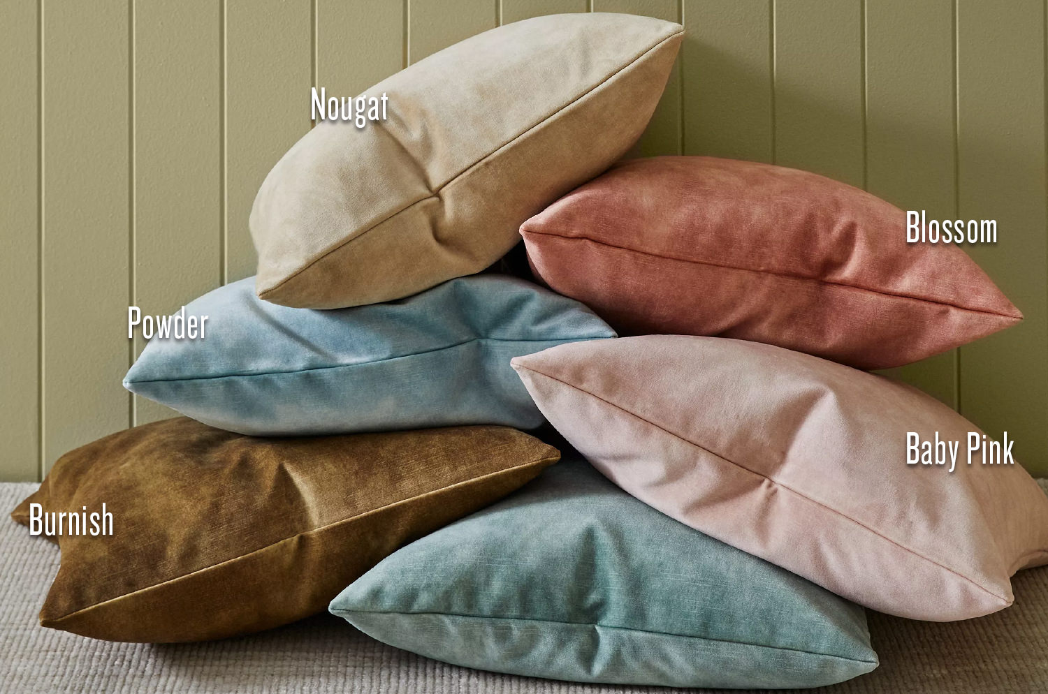 The PrintedVelvet プリントベルベット クッションカバー 50×50cm