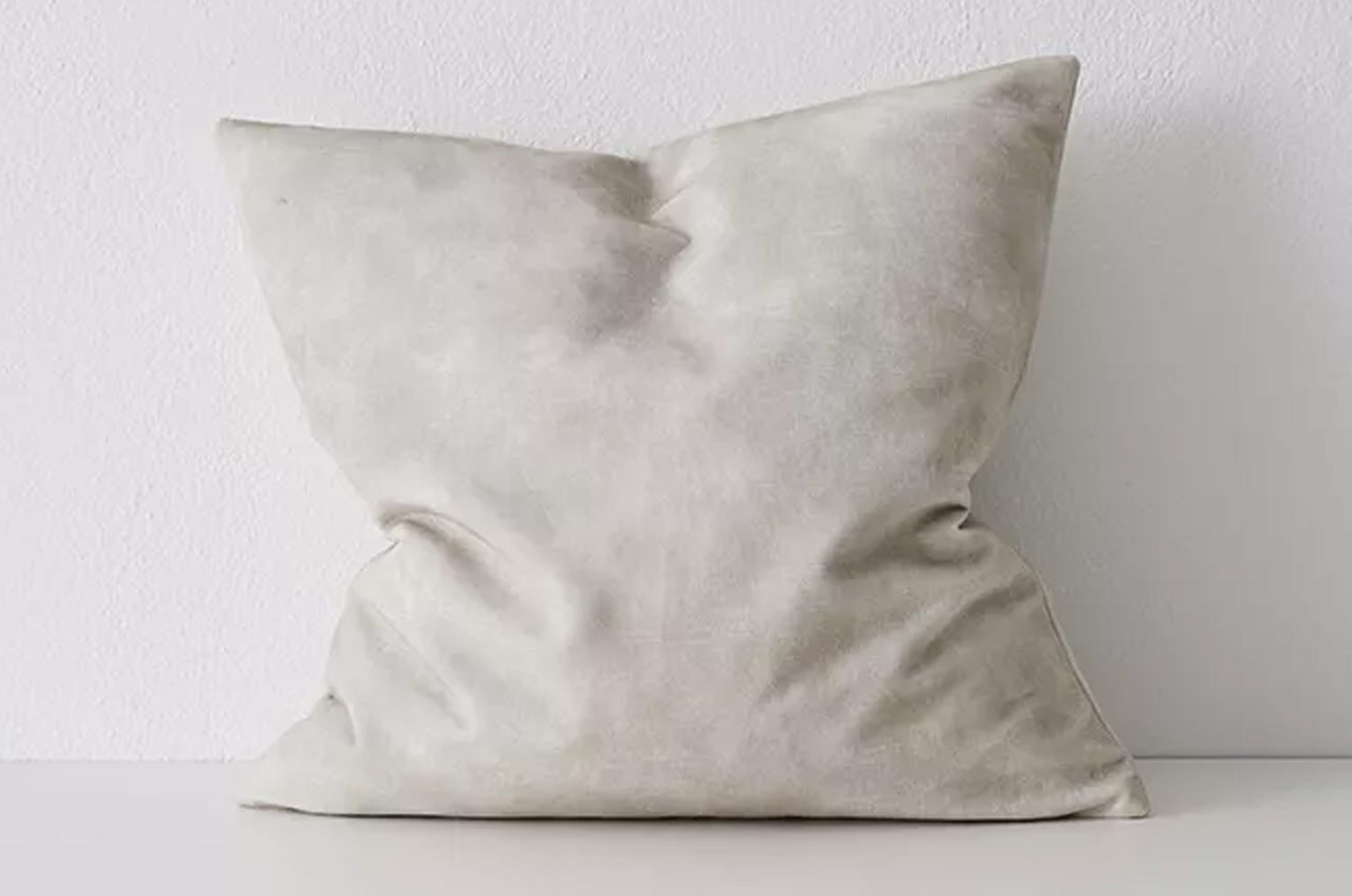 The PrintedVelvet プリントベルベット クッションカバー(Ecru) 50×50cm