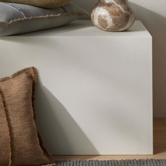 The Pure Fringe 自然素材フリンジ付きクッションカバー リネン&コットン (Rusty) 50×50cm